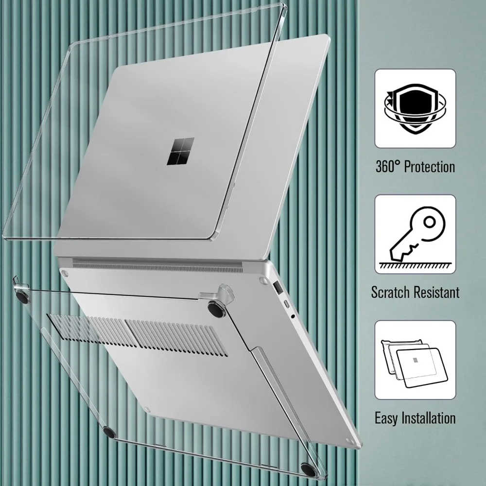 Funda de portátil para Microsoft Surface Laptop 3/4/5 13,5 "modelo de Metal 1868 1951 2019 2021 2022 15"1979 Funda Laptop Go 1/2 12,4" - imagen 2