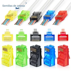 ZoeRax Conectores RJ45 Cat6 - Enchufe EZ para cable UTP solido