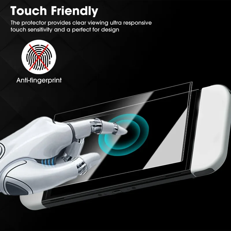 Paquete de 2/1 protectores de pantalla de vidrio templado para Nintendo Switch 2, protectores antiarañazos de fácil instalación para accesorios Switch2 - imagen 4