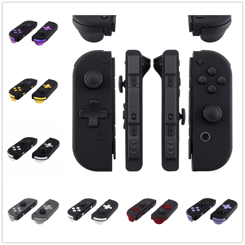 EXtremeRate Custom Dpad ABXY Keys SR SL L R ZR ZL Trigger Juego completo de botones con herramientas para Nintendo Switch JoyCon y modelo OLED