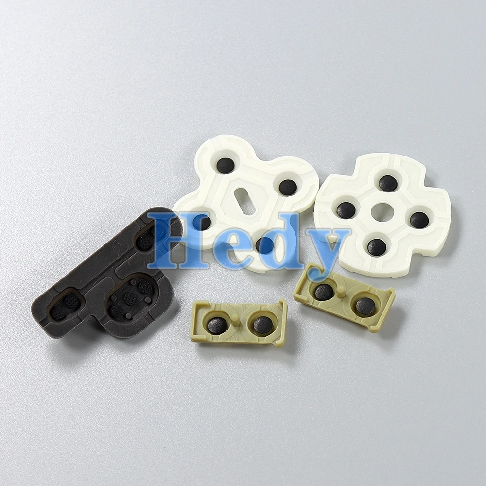 120 juegos de almohadillas de goma adhesivas conductoras para Playstation 3 PS3 controladores botones piezas de reparación reemplazo