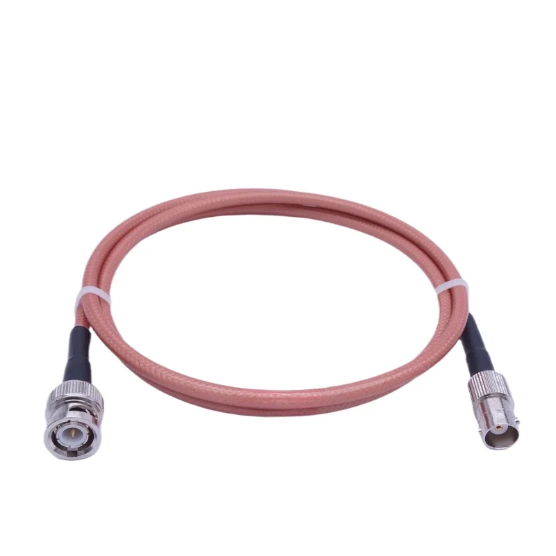 Conector RF de doble blindaje RG142 SMA macho a hembra N macho/BNC/TNC/UHF Cable adaptador puente Coaxial Cable de extensión en espiral - imagen 2