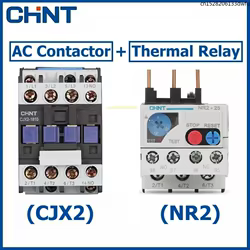 Combinación de contactor de CA CHINT con relé térmico CJX2 CJX2-0910 1210 1810 2510 3210 4011 24V 110V 220V 380V CJX2 LC1 LC1D LC1N