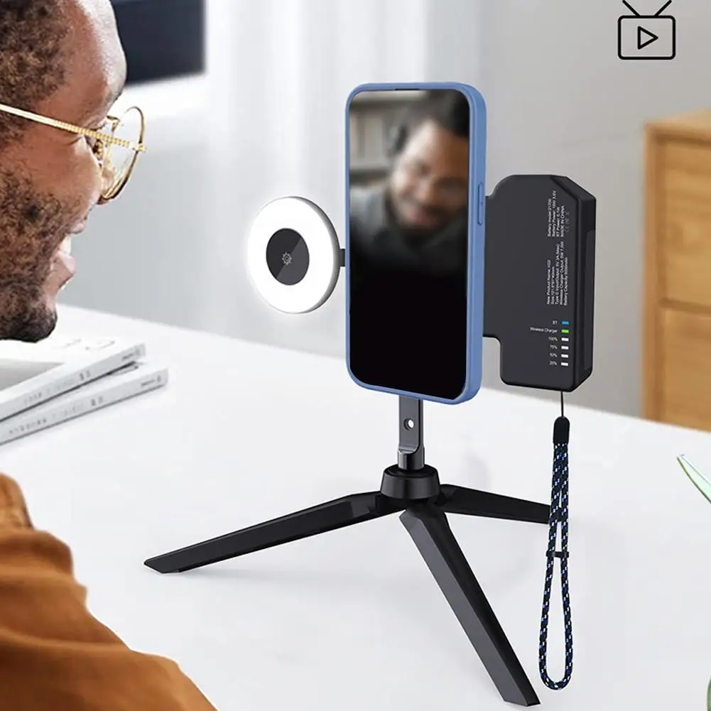 Magsafe-estabilizadores Bluetooth para teléfonos móviles, soporte de foto antivibración, mango magnético para cámara, carga inalámbrica, Macsafe - imagen 2