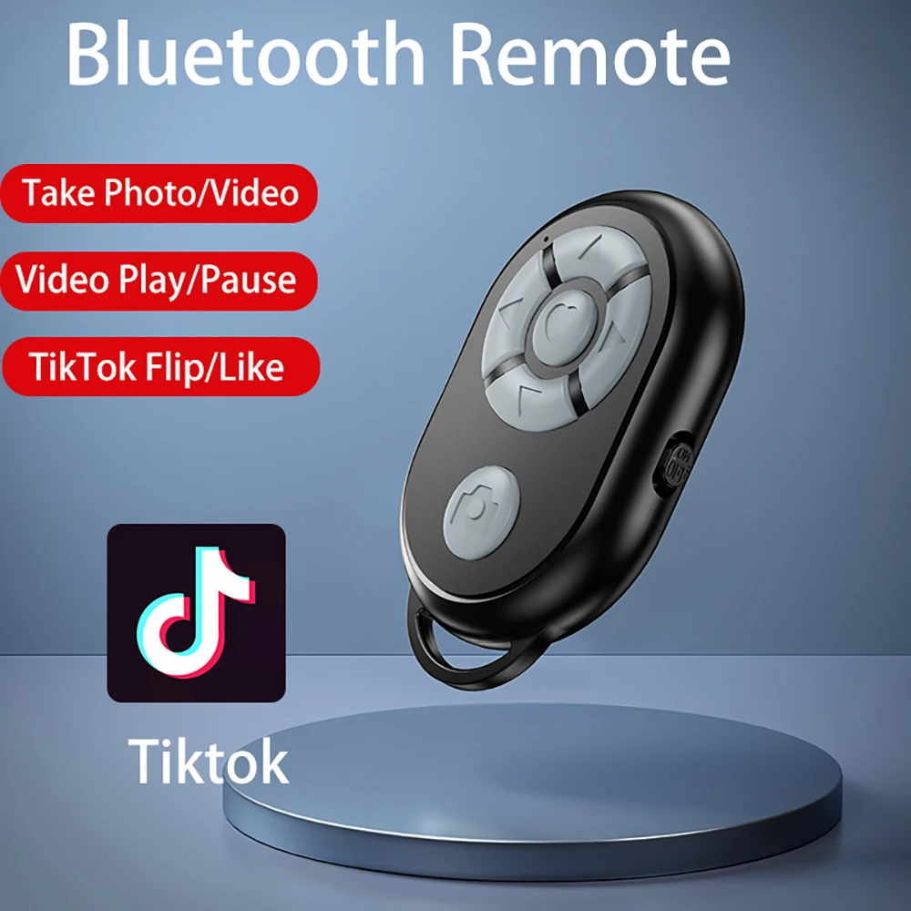 Control remoto Bluetooth para iPhone, Xiaomi, Android, iOS, teléfonos, palo de Selfie, obturador inalámbrico, controlador de cámara de teléfono portátil