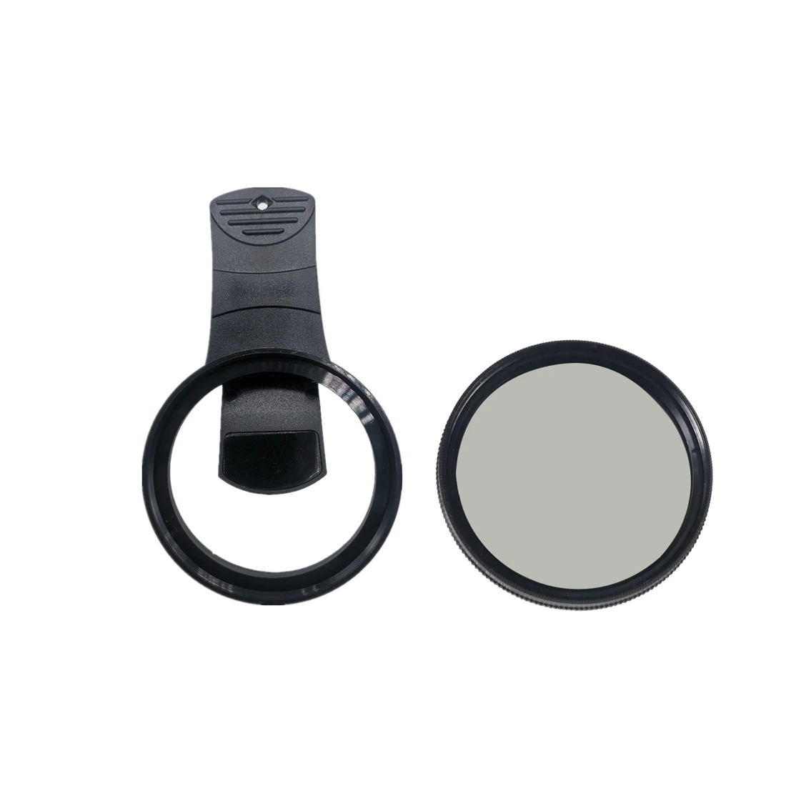 Universal 52MM Circular portátil polarizador lente de cámara Clip CPL Kit de filtro UV para iPhone teléfono móvil Smartphone lente Clip montaje - imagen 2