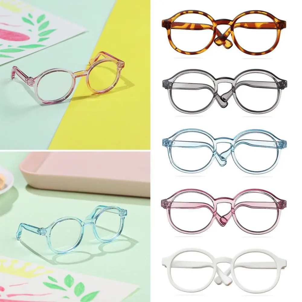 DIY cambiar ropa muñecas coreanas gafas redondas de cristal accesorios decoración