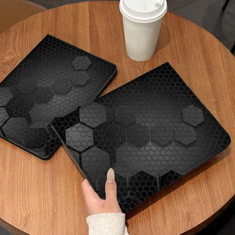 Patrón de grafito Hexagonal para Huawei MediaPad MatePad Air M6 M5 M2 T10s T5 C5e 10 11 12X10,8 SE Pro funda para tableta - imagen 2