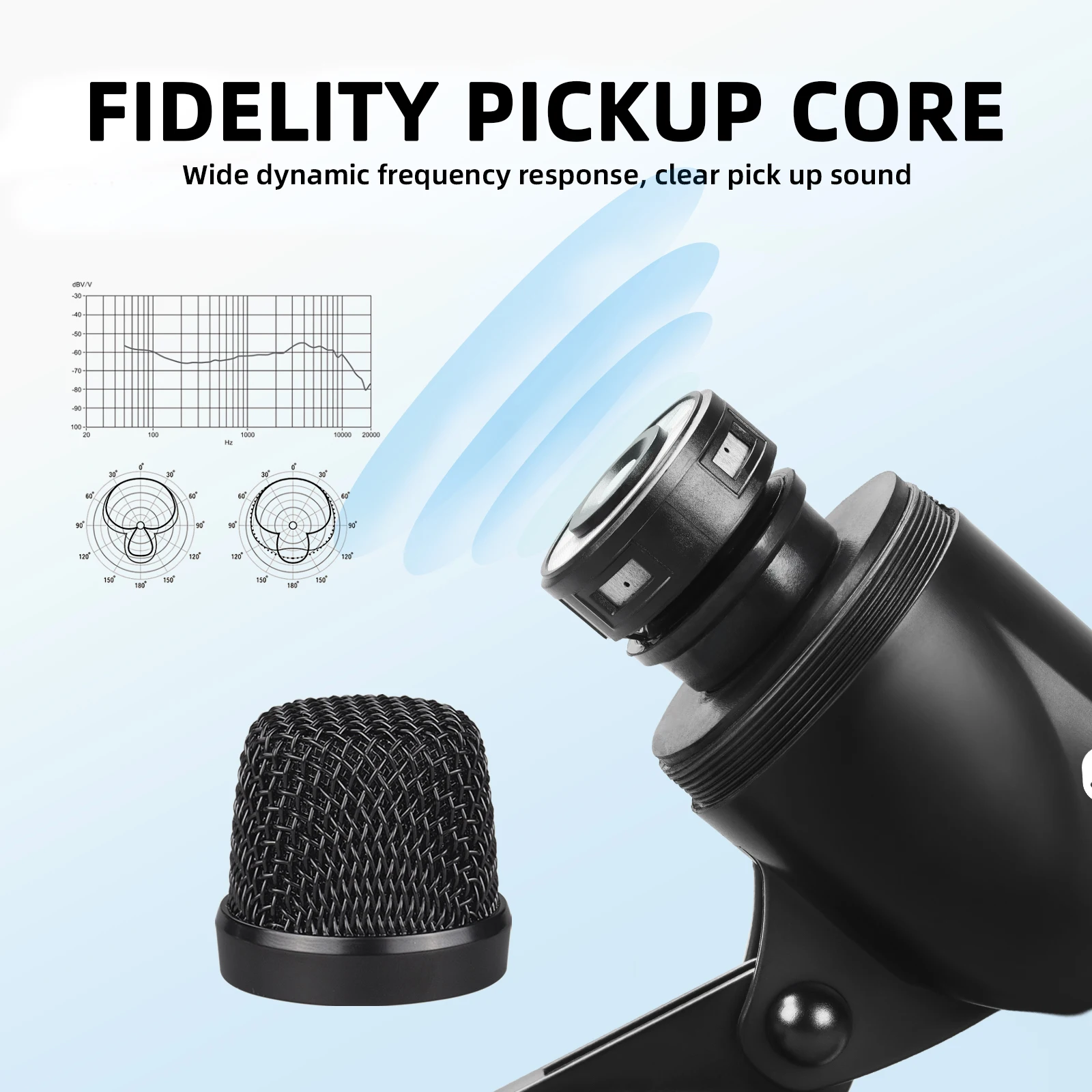 Debra DG7 micrófono de tambor con cable conjunto dinámico serie Snare Evolution con soporte de brazo de Clip kit de micrófonos de batería profesional - imagen 4