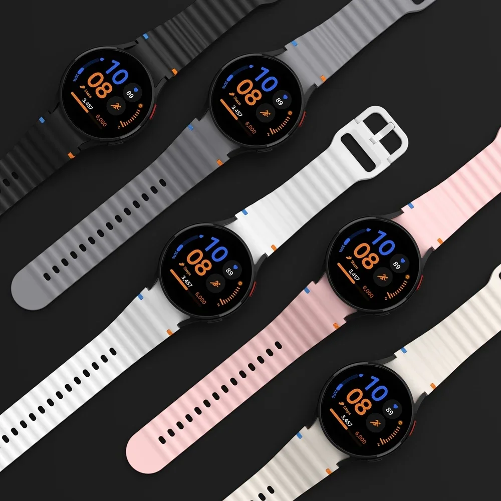Correa deportiva de silicona sin huecos para Samsung Galaxy Watch 7, 6, 5Pro, 4 FE Classic, 47, 43/45, 44mm, 40mm - imagen 5