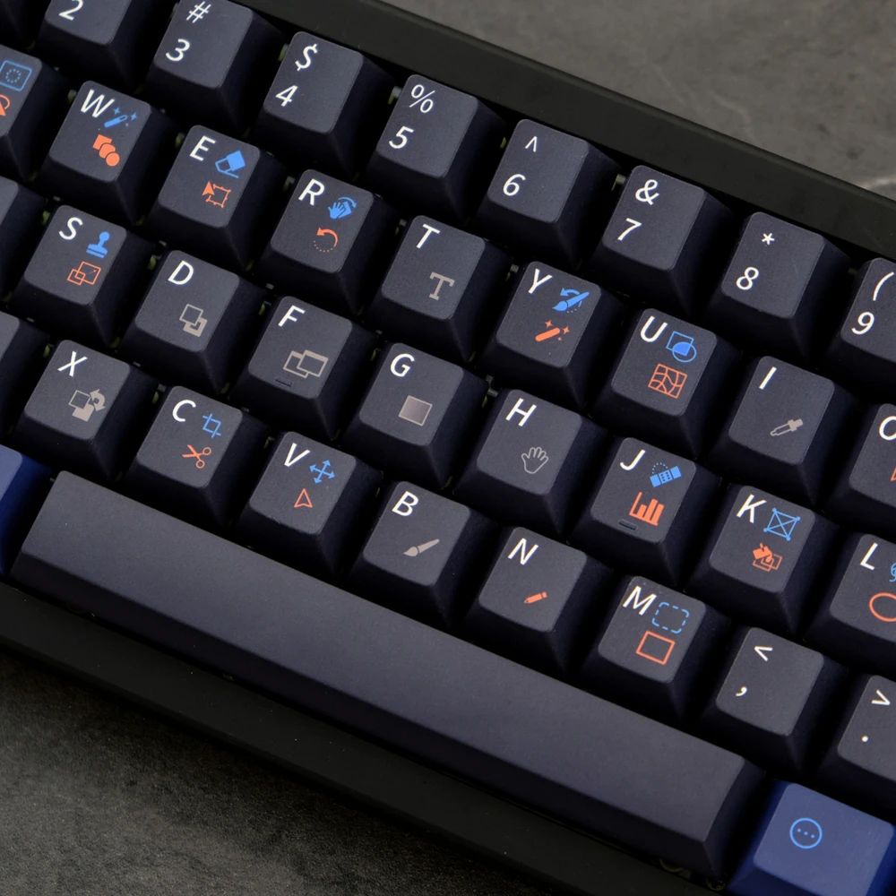 129 teclas GMK PS Keycaps Cherry Profile PBT tinte sublimación Keycap para Cherry MX Switch Teclado mecánico GK61/64/68/75/87/96 - imagen 3