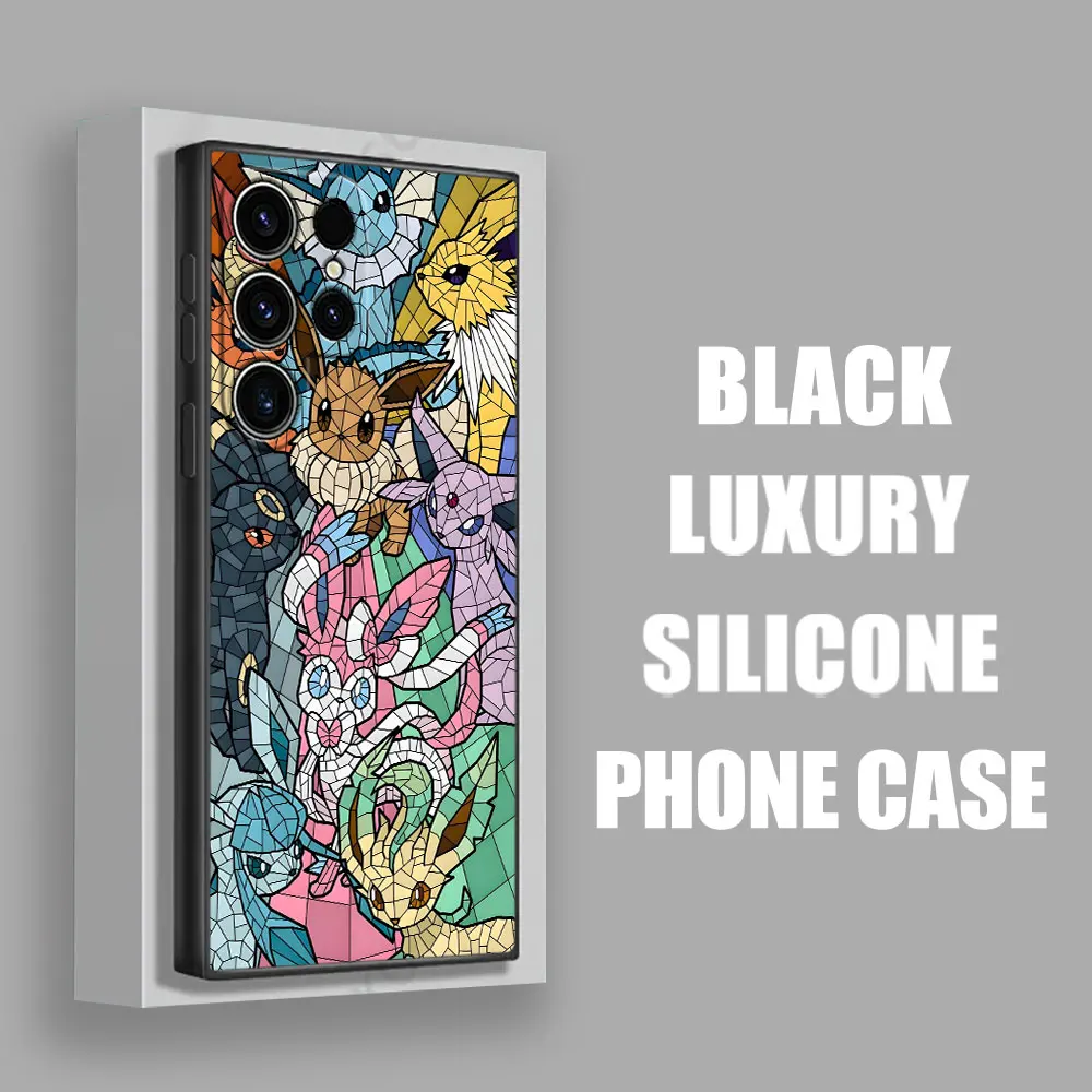 Pokemons Gengar Eevee Anime funda suave S25 para Samsung Galaxy S24 S23 S20 S21 FE S22 S25 Ultra 5G S10 Plus Note 10 20 funda de teléfono - imagen 4