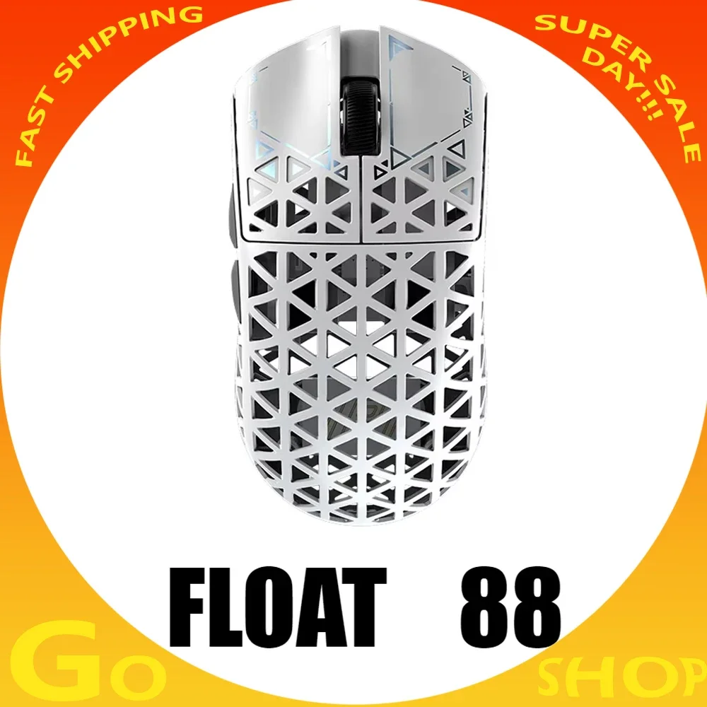 Nuevo Ipi Float 88S Mouse 8k Tri Mode ratón inalámbrico Paw3395 Fps ahueca hacia fuera la fibra de carbono ligero Gamer ratones accesorios personalizados