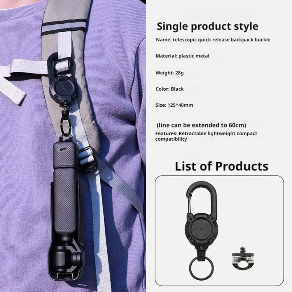 A15R-accesorios para cámara, adaptador de tornillo de 1/4 pulgadas + gancho de conexión para correa de eslinga rápida, cinturón para hombro y cuello, cámaras DSLR - imagen 2