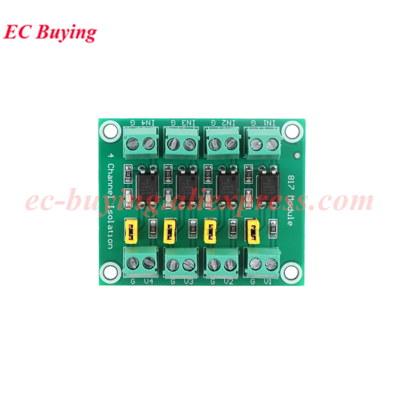 EL817 PC817 1 2 4 Módulo de aislamiento de optoacoplador de canal de 8 vías PLC 3V-5V 12V 24V aislador fotoeléctrico placa acopladora óptica - imagen 4