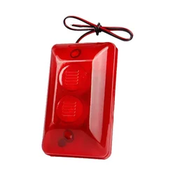 Sirena Alarma 12V con Luz Estroboscópica 115 dB Compacta