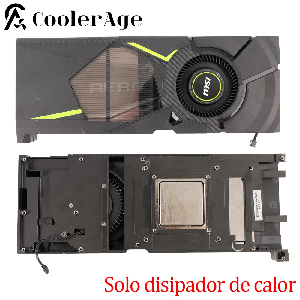 Para MSI GeForce RTX 2070 AERO tarjeta de vídeo Heartsink Original RTX2070 placa gráfica reemplazo disipador de calor