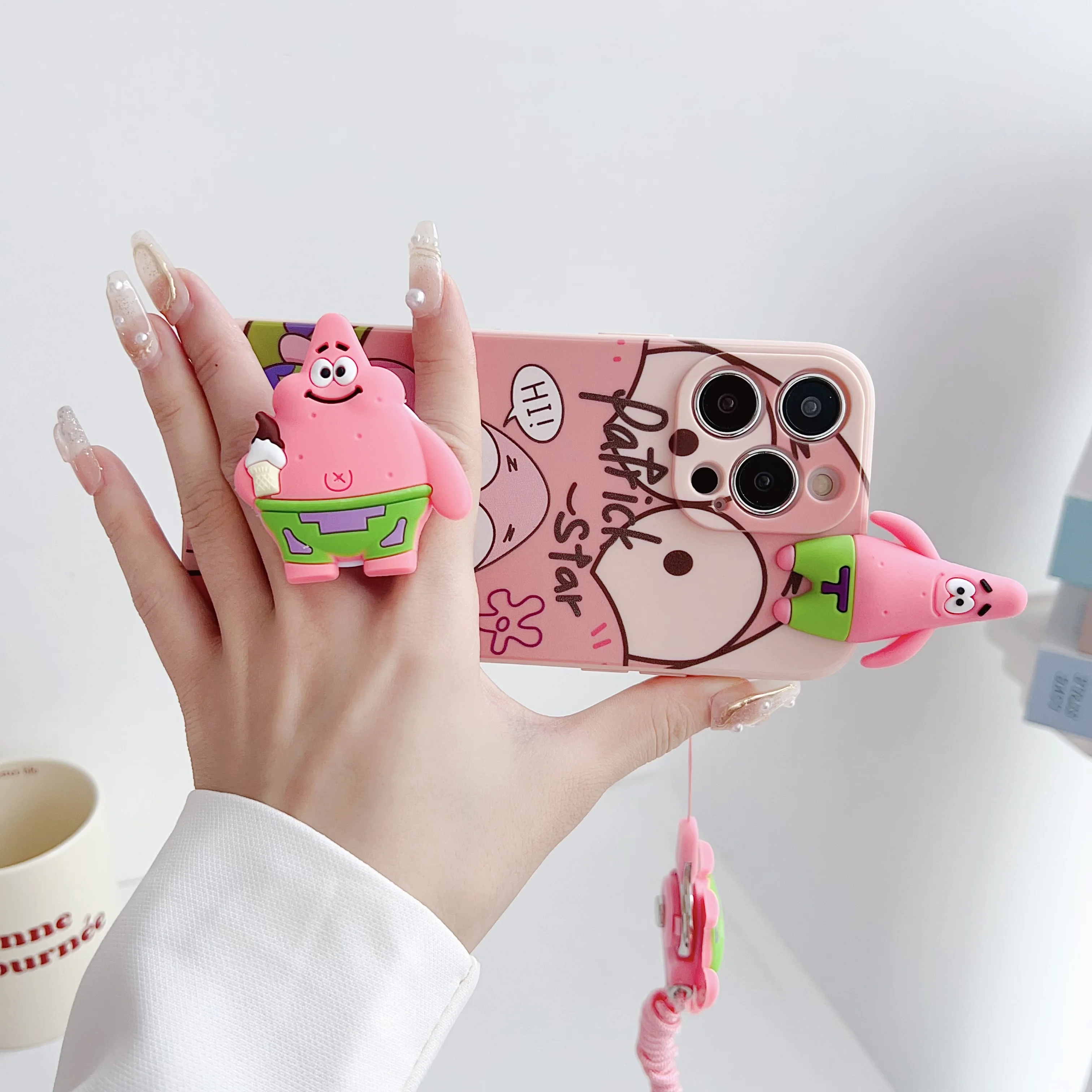 Para Huawei Nova 11SE Y72 Honor X6A X7A X7B X8A X5 X9B X8B 90 100 lite funda de dibujos animados de Anime con cuerda de soporte - imagen 3