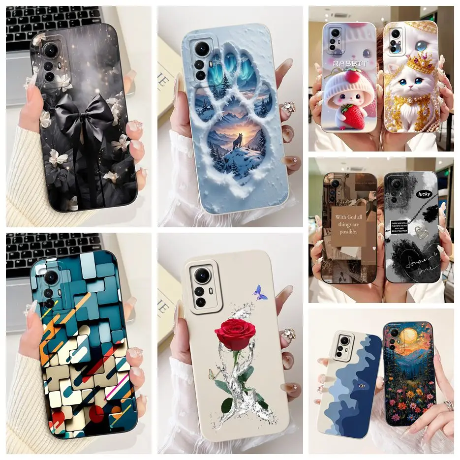 Para Xiaomi Redmi Note 12S funda de lujo de moda cubierta pintada de caramelo funda de teléfono suave de TPU para Xiaomi Redmi Note 12S Note12S 4G Shell