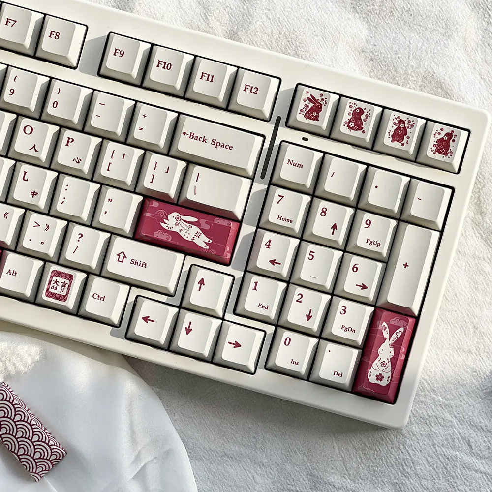 Teclado PBT de diseño Original, 140 teclas/juegos, perfil de cereza, sublimación para interruptores Corss Mx, Teclado mecánico para juegos - imagen 5