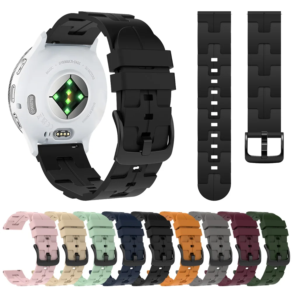 Correa de silicona para Garmin Venu 3, banda Forerunner 265, 255, 245, música Vivoactive, 4 bandas para Garmin Venu Sq 2 Plus, pulsera de 20, 22mm