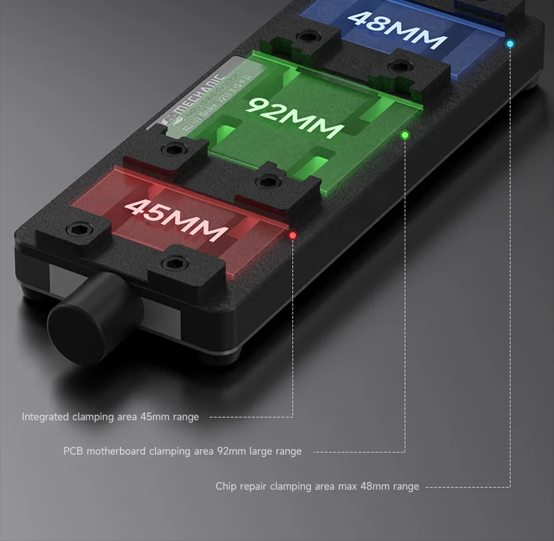 Placa base/chip de doble eje mecánico ORI AIR con viaje de 92 mm de largo, ideal para manipulación y reparación de componentes de precisión - imagen 5