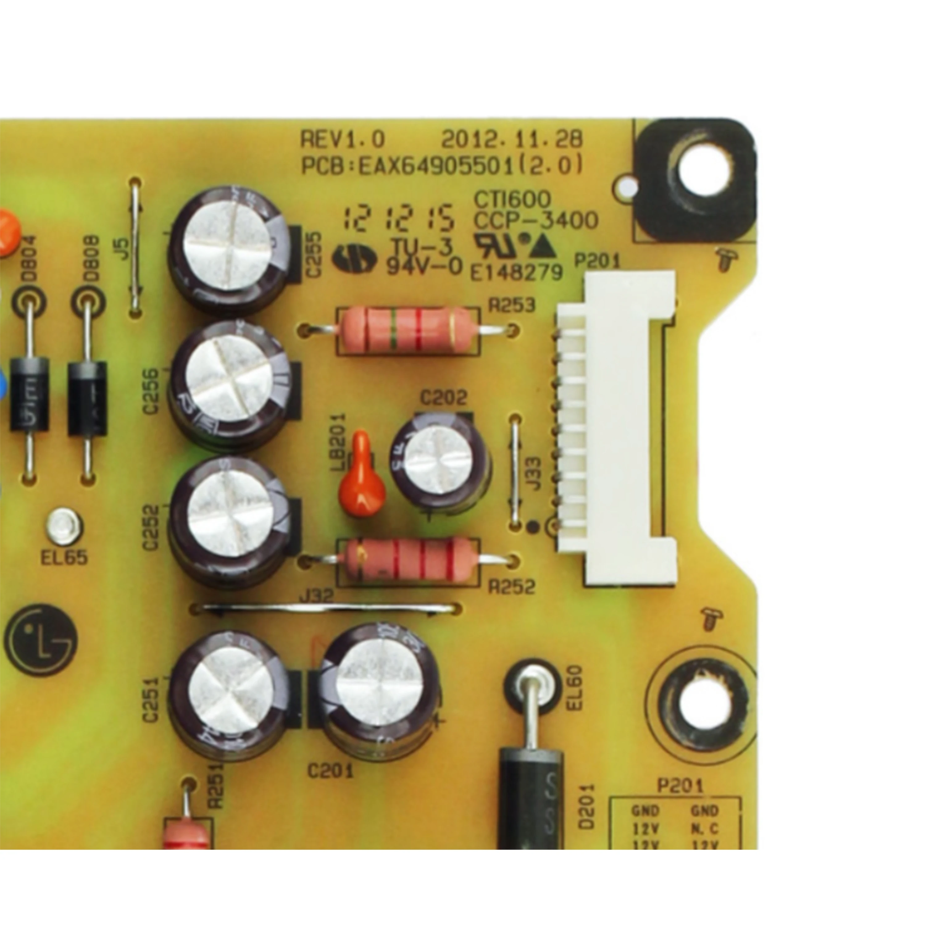 Eax62810801 EAX64905501 (2,0) Fuente de alimentación/placa LED para 47LA6200 47LN5200 47LN541C 50LN5100 50LN5400 50LN5700, Original y genuino - imagen 2