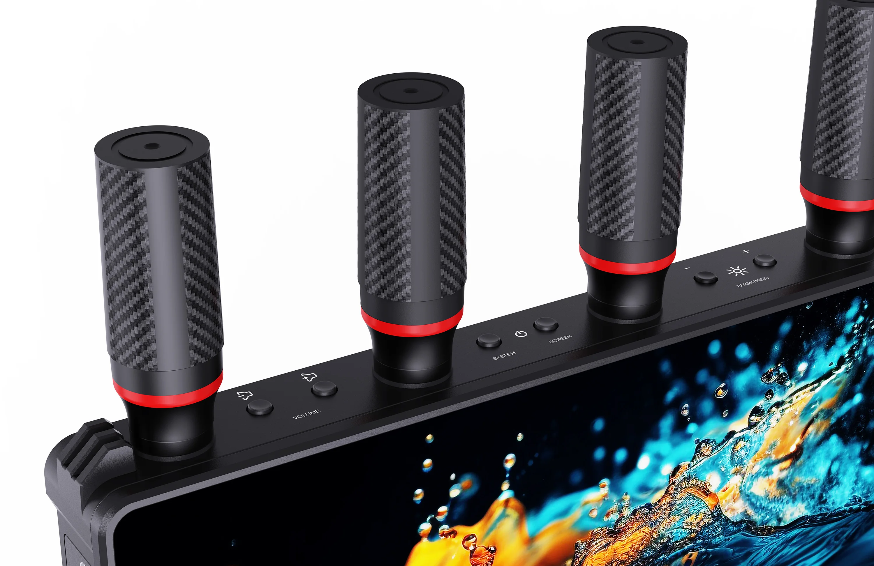 Transmisor y receptor de Audio y vídeo de transmisión inalámbrica de 400m, extensor HDMI con pantalla LCD para cámara de batería, transmisión en vivo - imagen 5