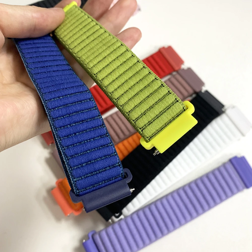 Correa de nailon de 22mm y 20mm para HUAWEI WATCH 5 46mm GT 6/GT6 Pro GT5 4 3 Runner, pulsera de repuesto para Garmin Venu4 3 2, banda deportiva - imagen 3