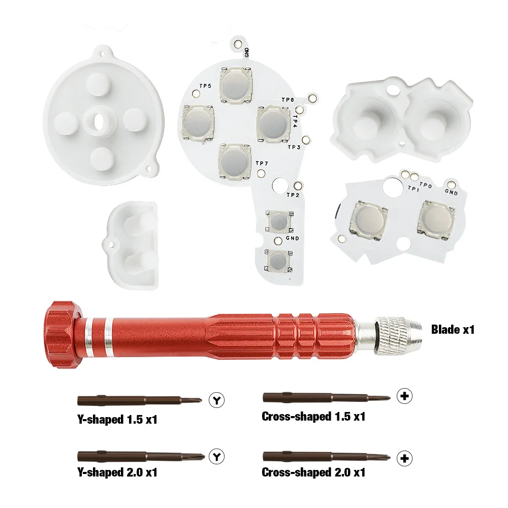 Modificar el Kit de botones de membrana de cambio GameBoy para consola GBA, botón de máquina de cambio para llave SP de cambio GBA - imagen 5