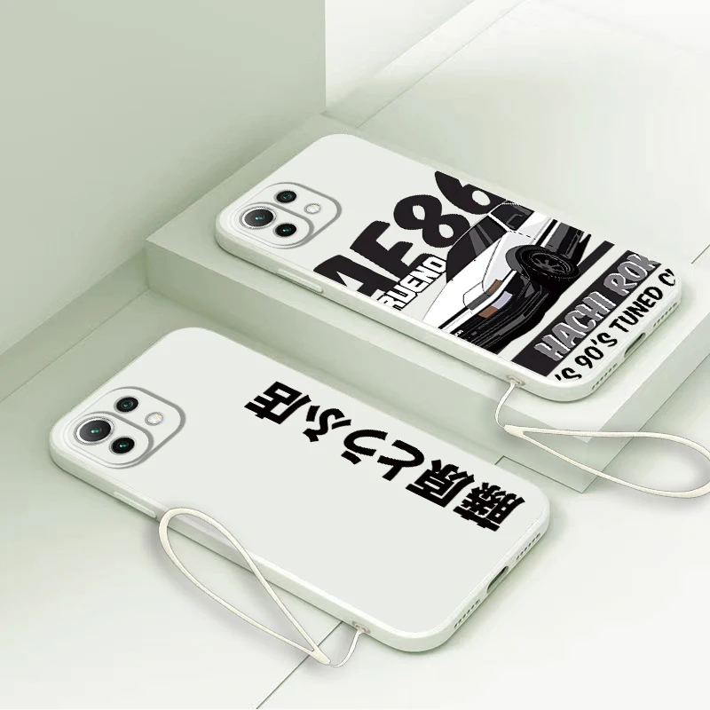 Funda de teléfono para Xiaomi Poco F4 F5 F3 X4 X3 Pro X3 NFC cubierta suave Anime iniciales D coche - imagen 2
