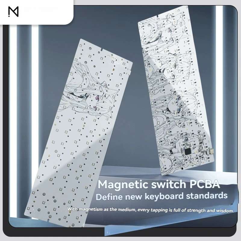 IMK personalizado Wooting60 placa de posicionamiento revestimiento interior Color61 interruptor magnético PCB accesorios de teclado de luz de alto brillo - imagen 3