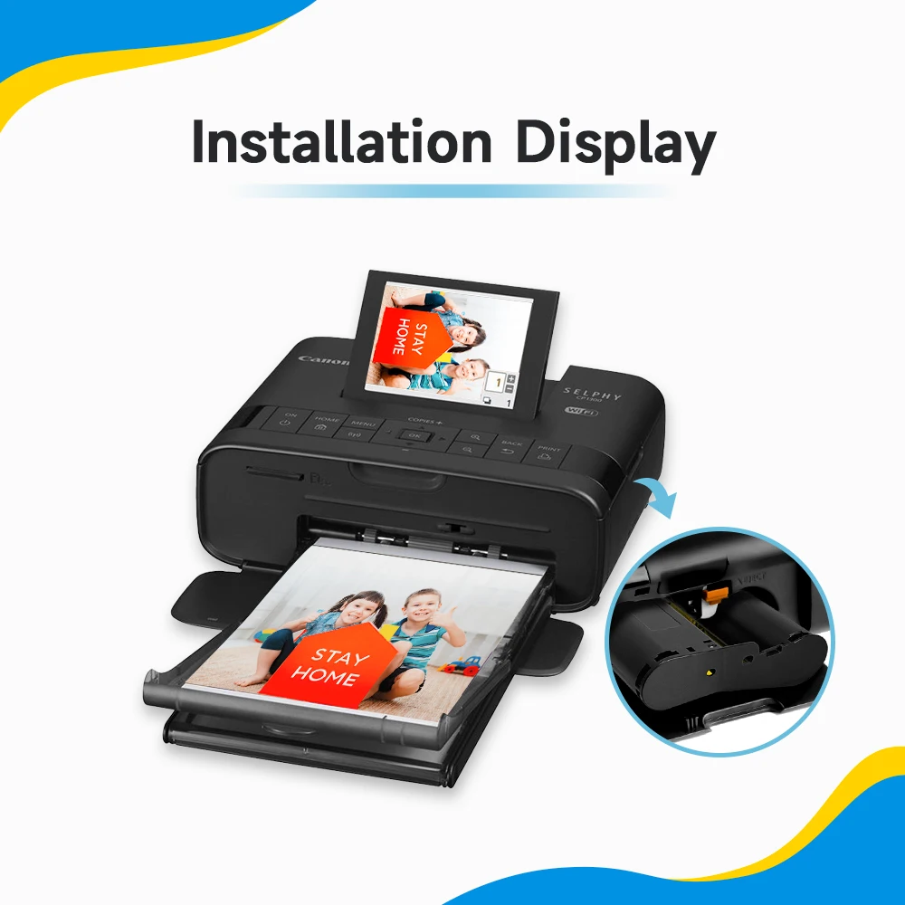 Juego de cartuchos de papel fotográfico compatibles con Canon Selphy CP1300 CP1500 CP1200 CP1000 impresora fotográfica KP-108IN KP-36IN tinta Selphy - imagen 3