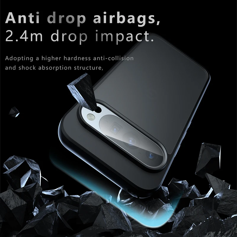 Funda para Google Pixel 10 9 8 Pro 8A armadura de lujo cubierta transparente mate para Pixel9 Pro XL Pixel8 acrílico fino a prueba de golpes Funda - imagen 3