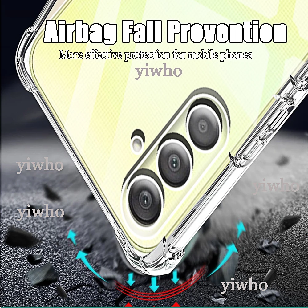 Funda de teléfono a prueba de golpes para Samsung Galaxy A25 5g 6,5 "A 25 Samsunga25 transparente silicona transparente parachoques suave TPU contraportada - imagen 4