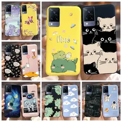 Vivo V21 4G Funda TPU Dinosaurios Antigolpes y Refuerzo