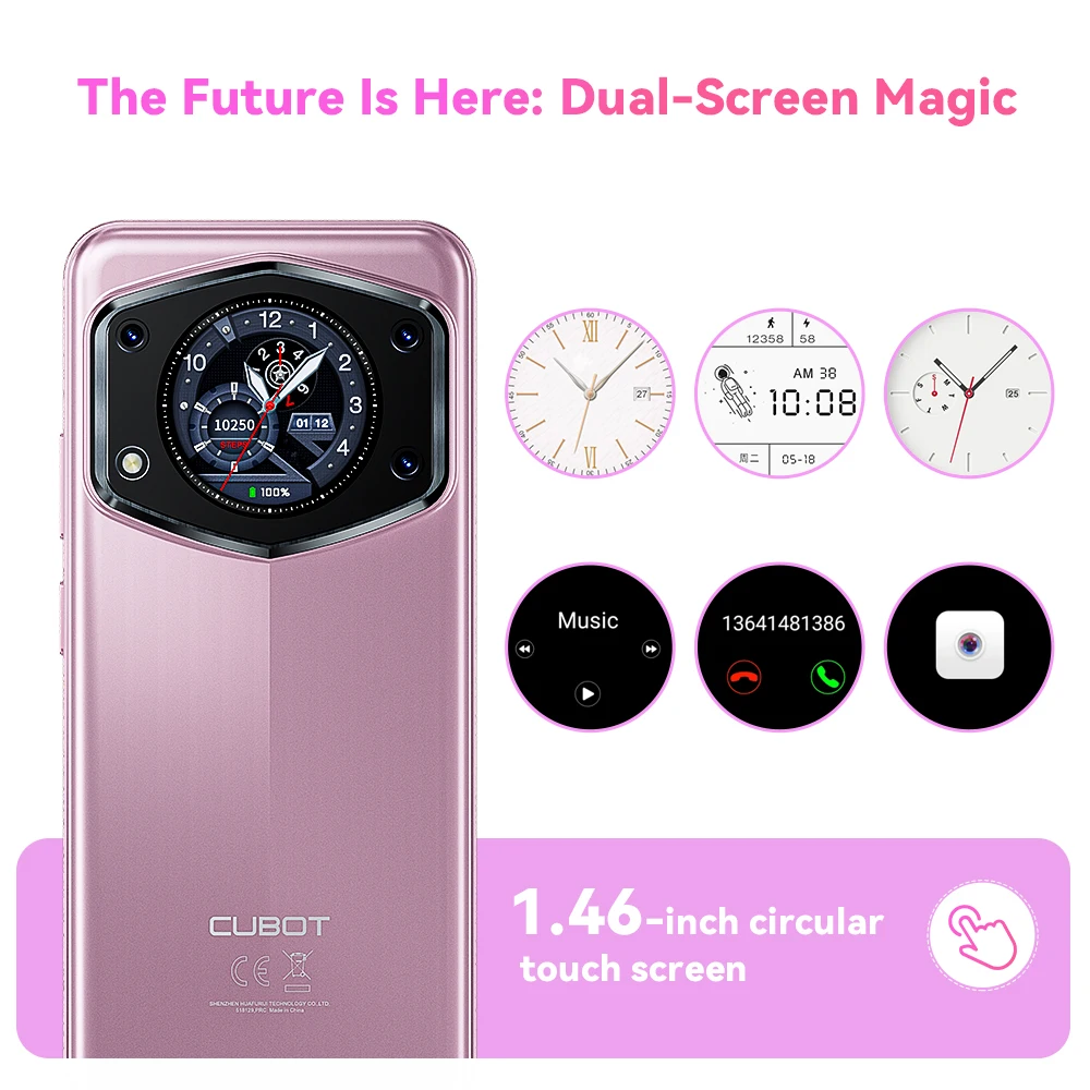 Cubot A30, Smartphone Android 14 , 16GB (6GB+10GB Extend) RAM+128GB ROM, Pantalla de 6.745 pulgadas 90Hz, 5100mAh, Cámara de 48MP, Face ID - imagen 5
