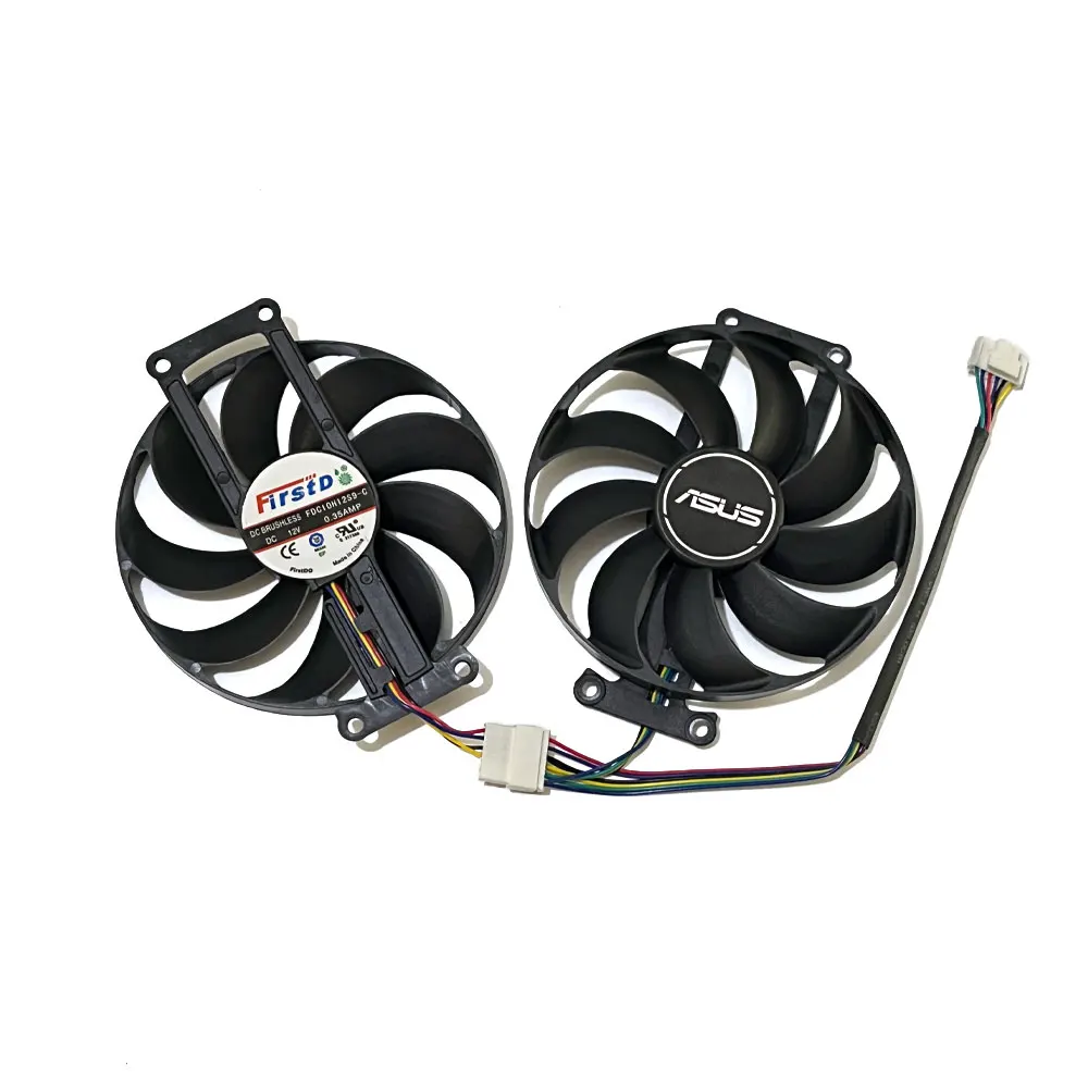 Nuevo ventilador de refrigeración de tarjeta de vídeo Original FDC10H12S9-C T129215SU de 6 pines, para ASUS GTX 1660, 1660S, 1660TI, ASUS RTX 2060, 2060S, 2070 DUAL EVO - imagen 3