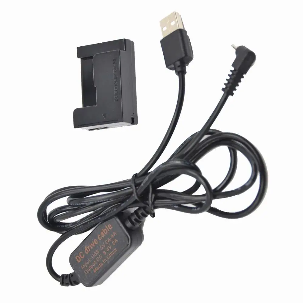 Cable de carga USB a CC NB-10L batería simulada DR-80 Kit de acoplador CC para cámara Canon G1X G3X G15 G16 SX50 SX60HS SX40 - imagen 5