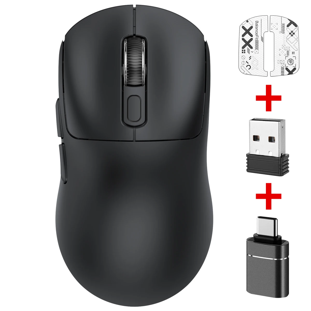 Ratón inalámbrico ergonómico, Compatible con Bluetooth, ratón óptico USB inalámbrico para juegos de 2,4G para ordenador portátil, ordenador PC, diseño cómodo - imagen 2