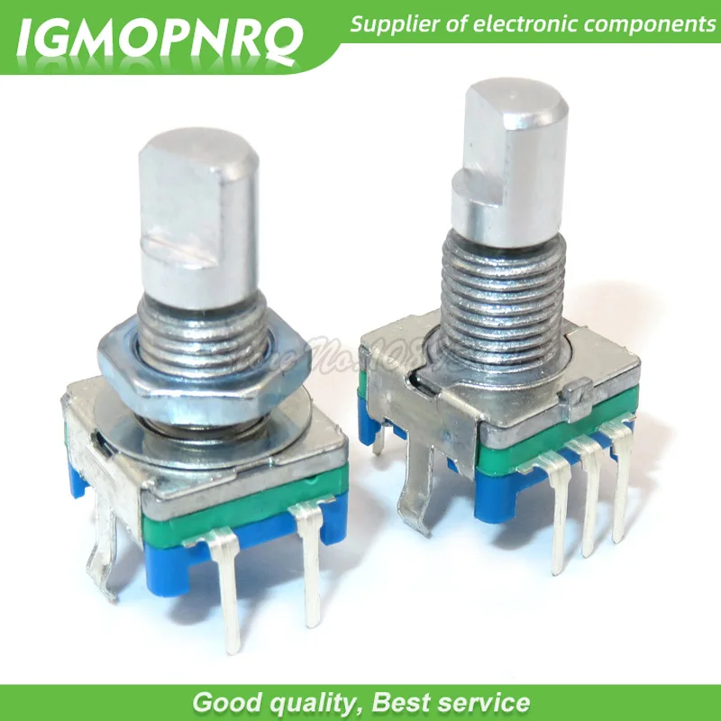 5 uds EC11 15mm media manija codificador rotatorio interruptor de codificación interruptor de potenciómetro Digital 5 pines DIY IGMOPNRQ - imagen 2