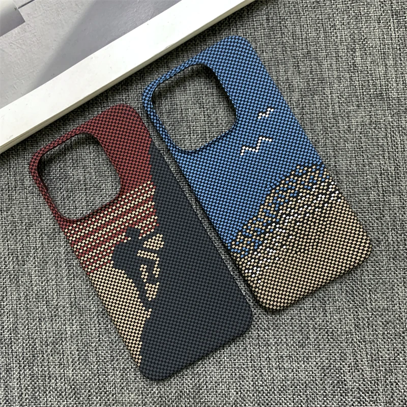 Para OnePlus 15 funda dura de PC fibra de carbono funda protectora trasera fina para OnePlus15 One Plus 15 1 + 15 carcasa de teléfono