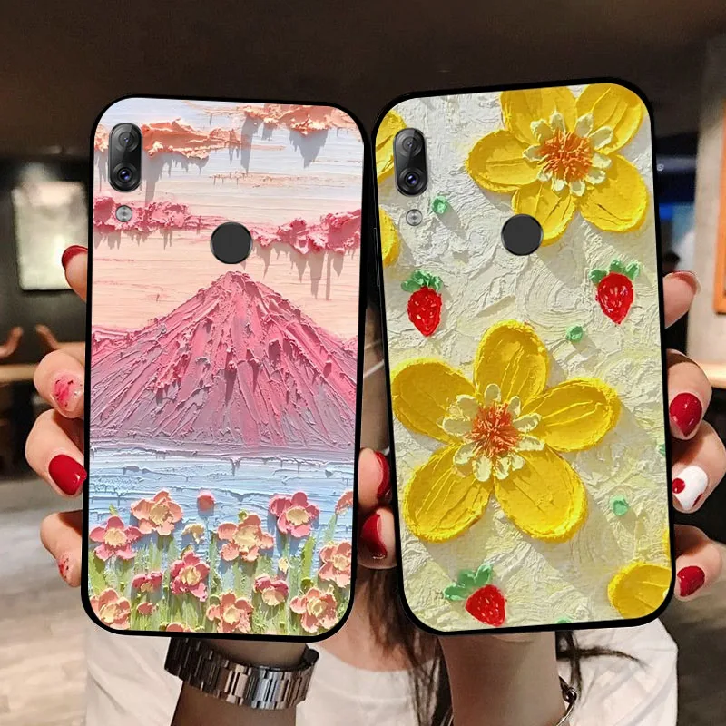 Para Lenovo K5 Pro funda de silicona pintada con flores para Lenovo S5 K520/K5 Play/K5Pro L38041 funda de teléfono TPU Fundas K5Play - imagen 4