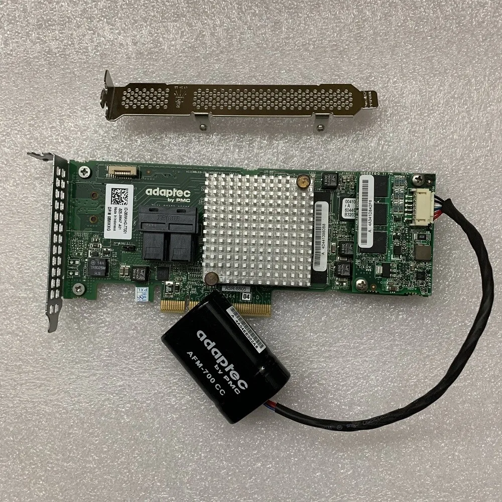 Adaptec ASR-8805 PCI-E 3.0 SAS/SATA/SSD RAID 12 Gb/s Tarjeta controladora + AFM-700 + 2 cables 8643 - imagen 3