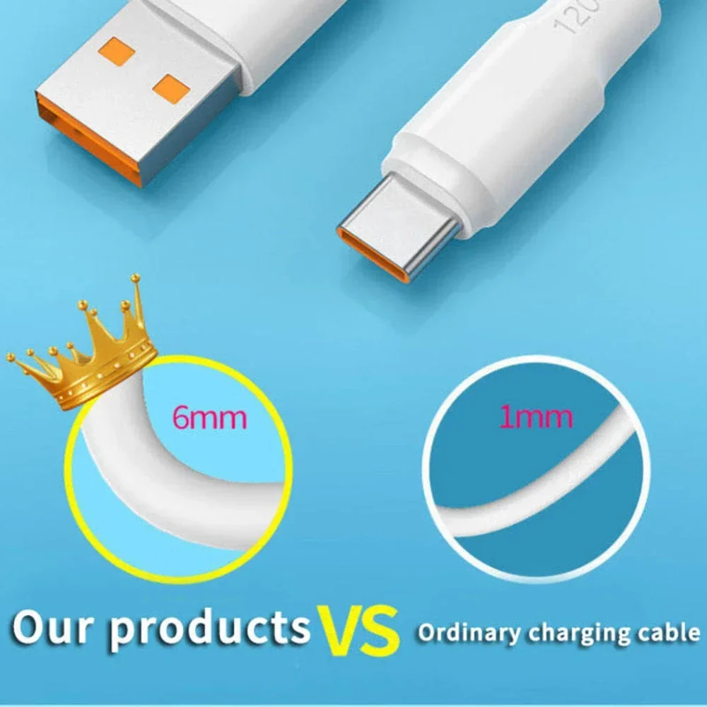 Cable USB tipo C 5A para Samsung S10 S20 Xiaomi mi 11, Cable USB C de carga rápida para teléfono móvil, cargador tipo C, Cables huawei - imagen 4