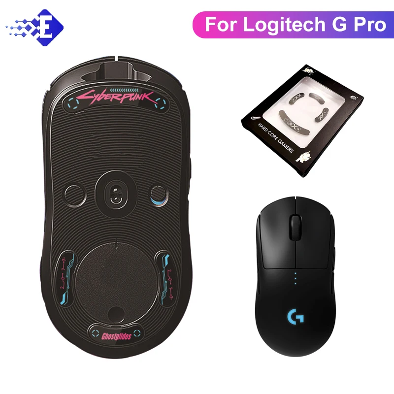 Patines deslizantes para ratón Logitech G Pro, inalámbrico, para juegos, ratón de cristal, pegatinas antideslizantes para pies, pegatinas laterales, almohadillas para el sudor - imagen 2