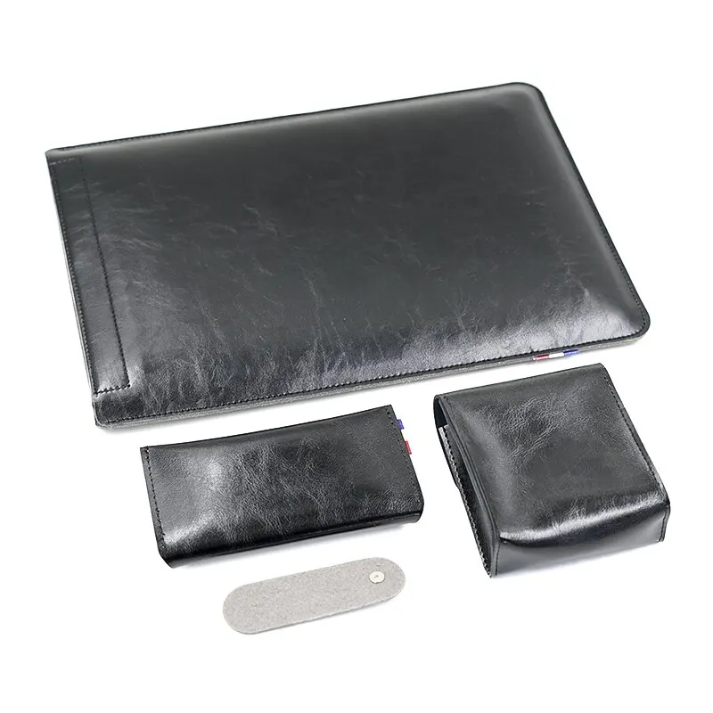 Funda para ordenador portátil de 15,6 pulgadas, Funda de cuero PU para M1 MacBook Pro 16, bolsa de ordenador ultrafina - imagen 2