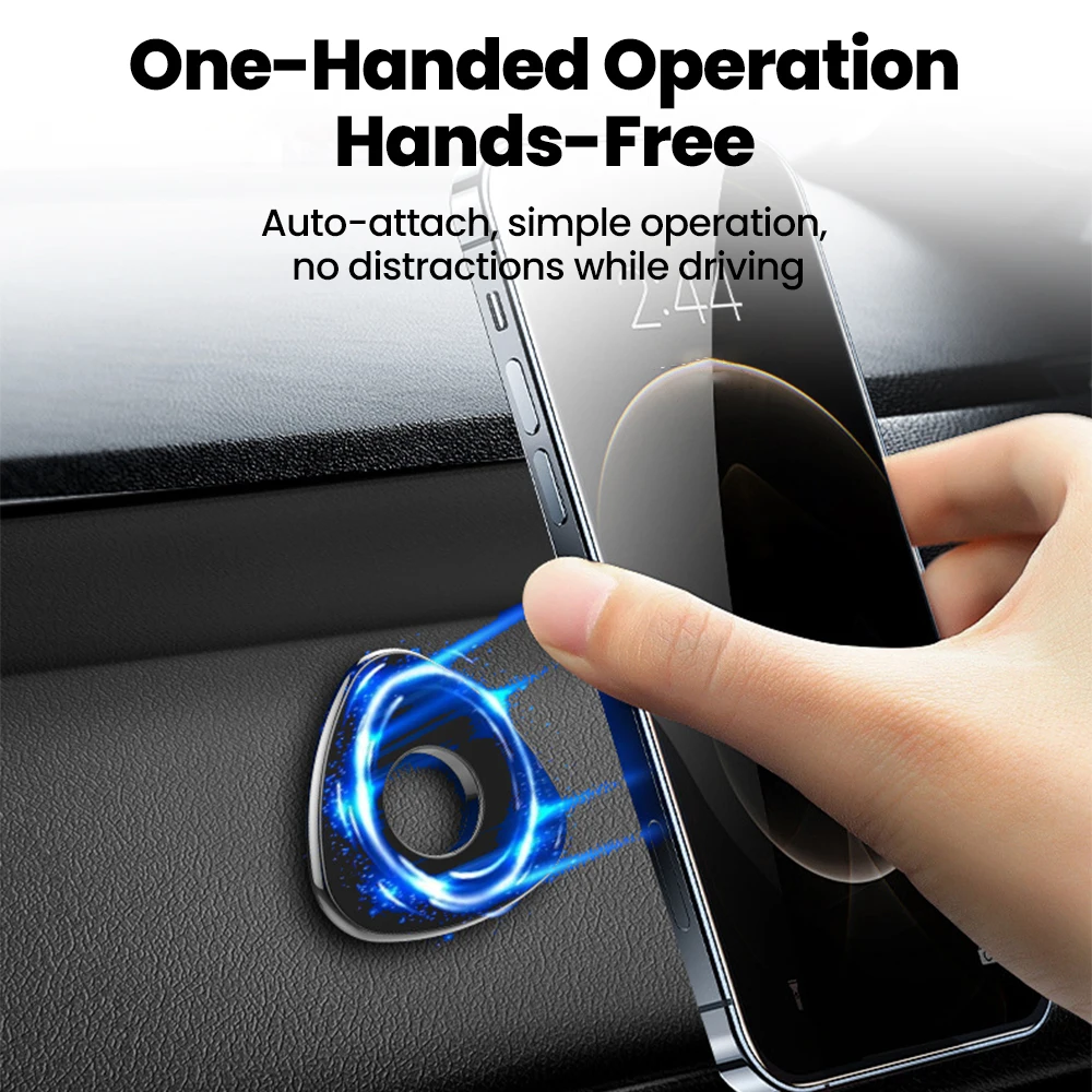 Elough soporte inalámbrico para teléfono de coche Mini soporte magnético poligonal para teléfono soporte para coche para iPhone Samsung Xiaomi - imagen 4