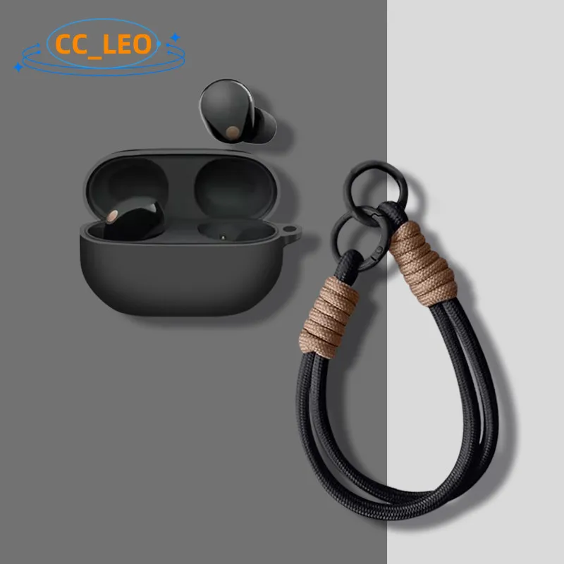 Para Sony WF-1000XM4 funda bonita con colgante de cordón funda suave de silicona adecuada para Sony WF-1000XM4 funda protectora a prueba de golpes - imagen 2