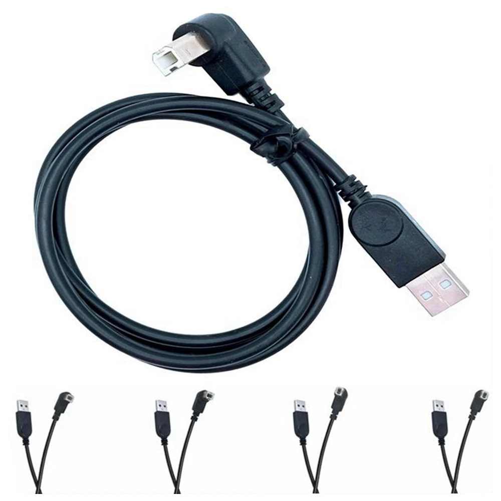 Cable de datos de codo de impresora USB, cable de conexión BM de boca cuadrada de alta velocidad, escáner extendido, curva lateral en forma de L de 90 grados, 1M, 1,5 M - imagen 3